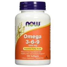 NOW Super Omega-3-6-9  1200 mg, 90 softgels.