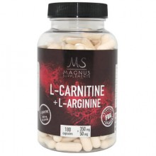 Magnus L-Carnitine+L-Arginine (350мг+50мг/180 капс. Индия) 