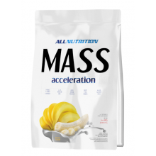 Гейнер All Nutrition Mass Acceleration 3кг (белый шоколад, клубника, латте, клубника-банан) Польша