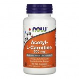 NOW Acetyl L-Carnitine 500 mg, 50 caps.