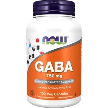 Now GABA 750 mg, 100 капс.